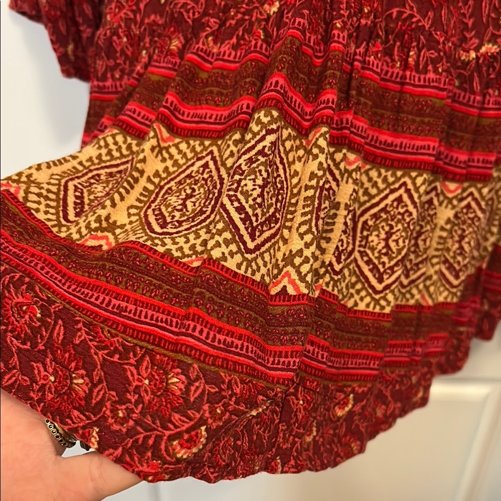 Red Patterned Dress - Picture 6 of 7